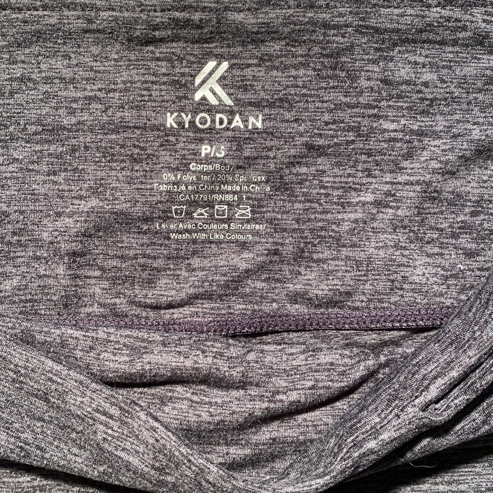 Kyodan High Waisted Grey Leggings Size Small - Picture 5 of 5